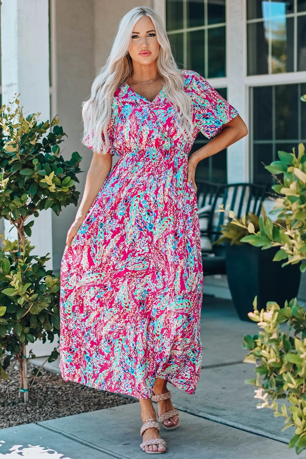 A Summer Story Maxi Multicolor Dress