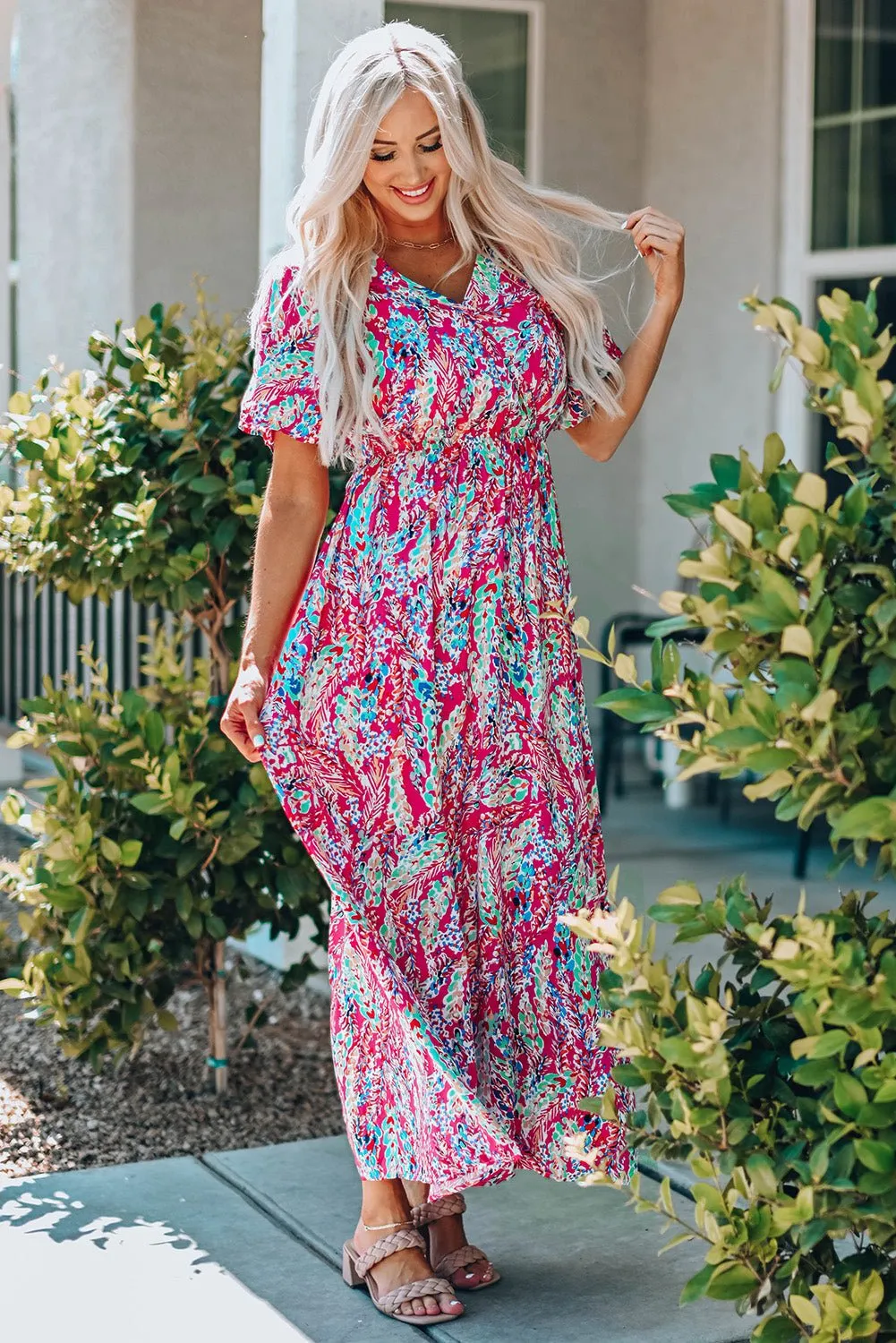 A Summer Story Maxi Multicolor Dress