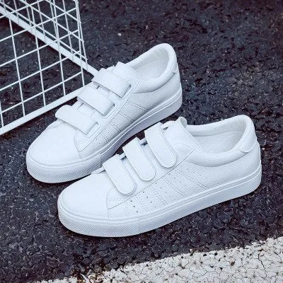 Breathable Leather Velcro Sneakers