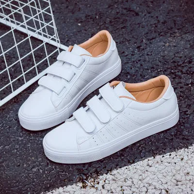 Breathable Leather Velcro Sneakers