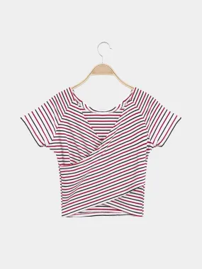 Custom Stripe Half Sleeve Red T-Shirts