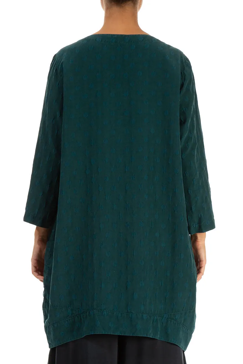 Dotty Emerald Silk Tunic