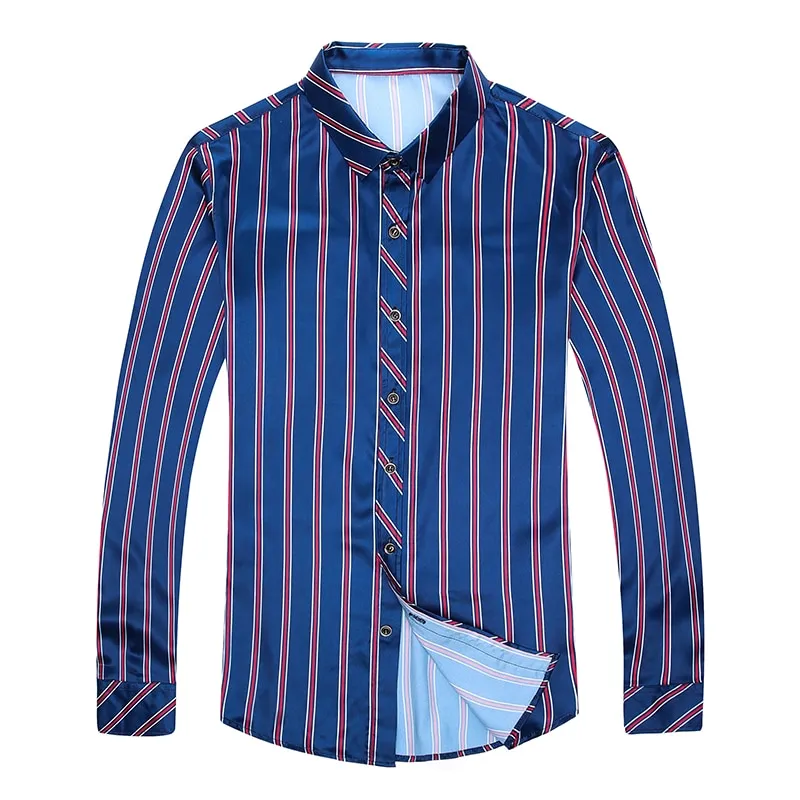 Geometric Stars Striped Long-Sleeved Shirts