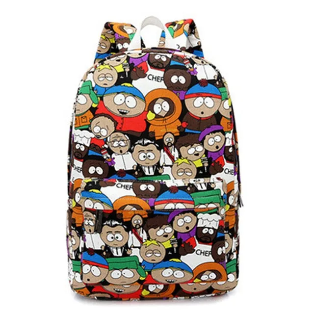 Graffiti Canvas Backpack