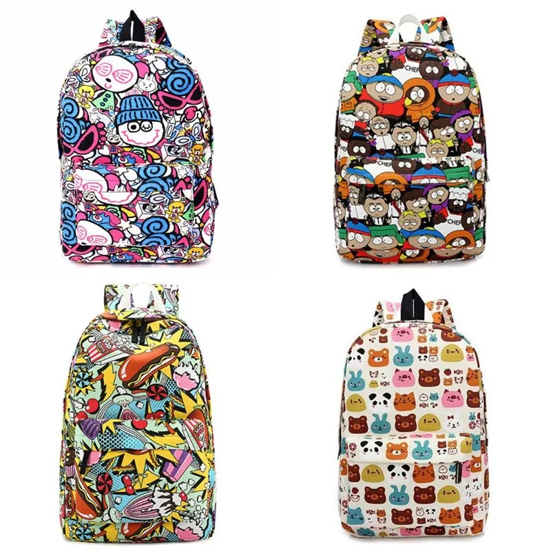 Graffiti Canvas Backpack