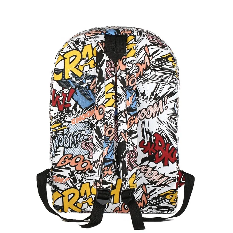 Graffiti Canvas Backpack