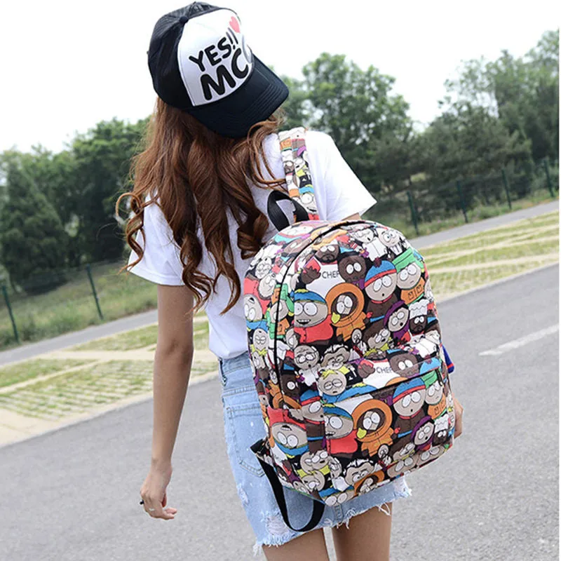 Graffiti Canvas Backpack