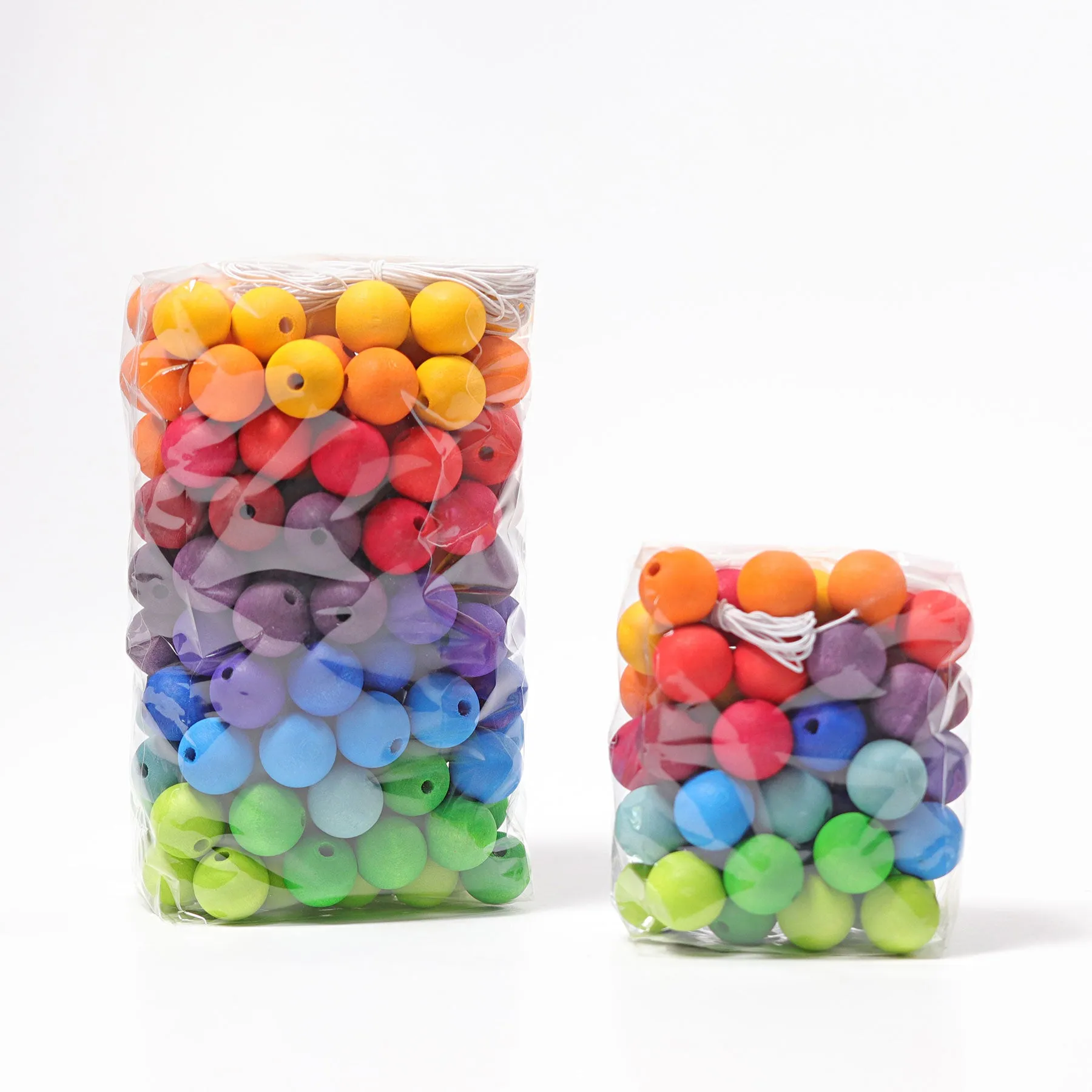 Grimms Rainbow Wooden Beads 20mm x 60 Beads