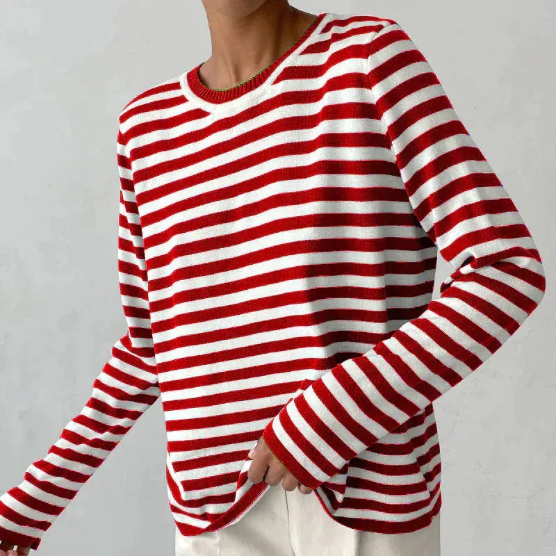 Ivyshape | Comfortable Striped Cotton Shirt