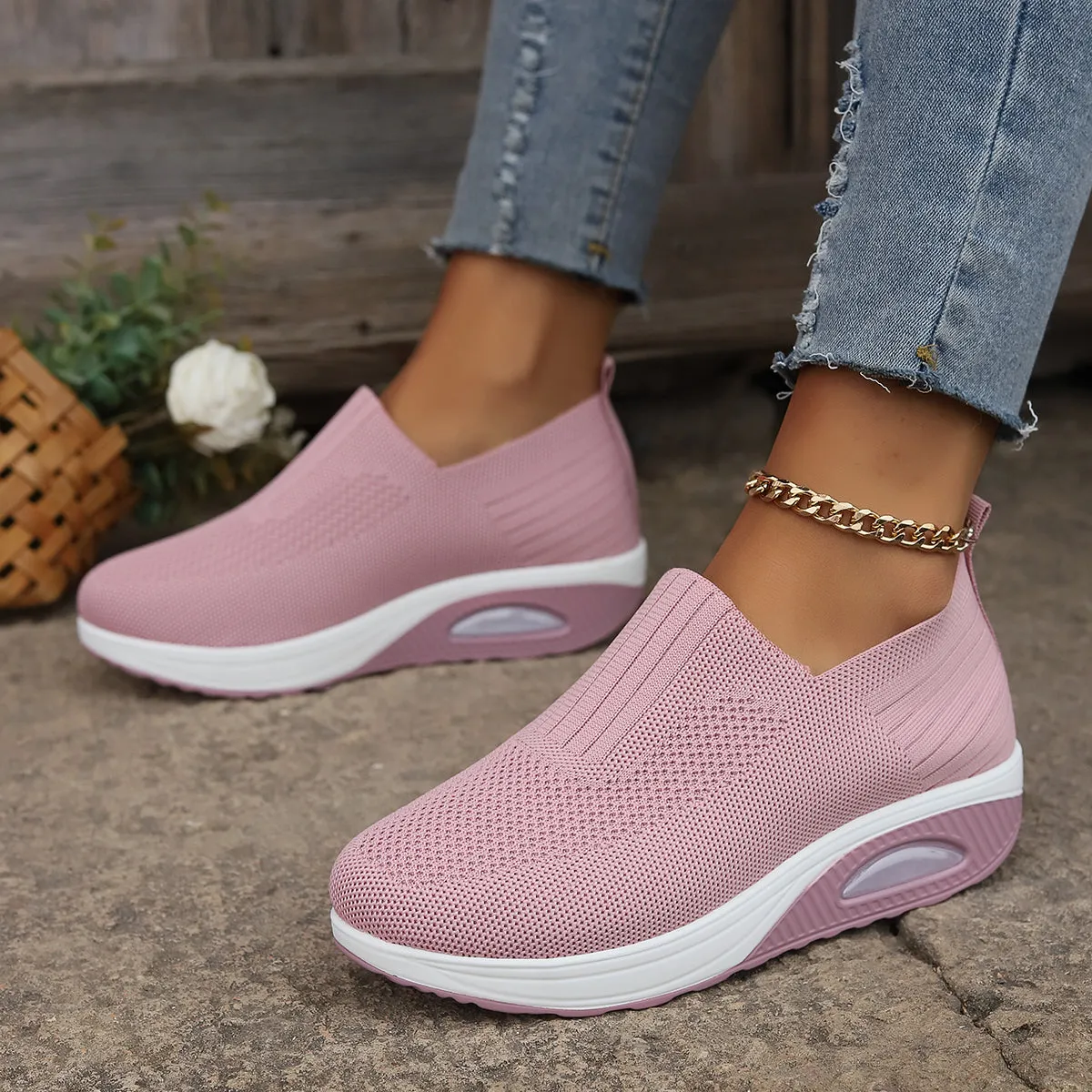 Juliet - Breathable Lace-up Mesh Sneakers for Women