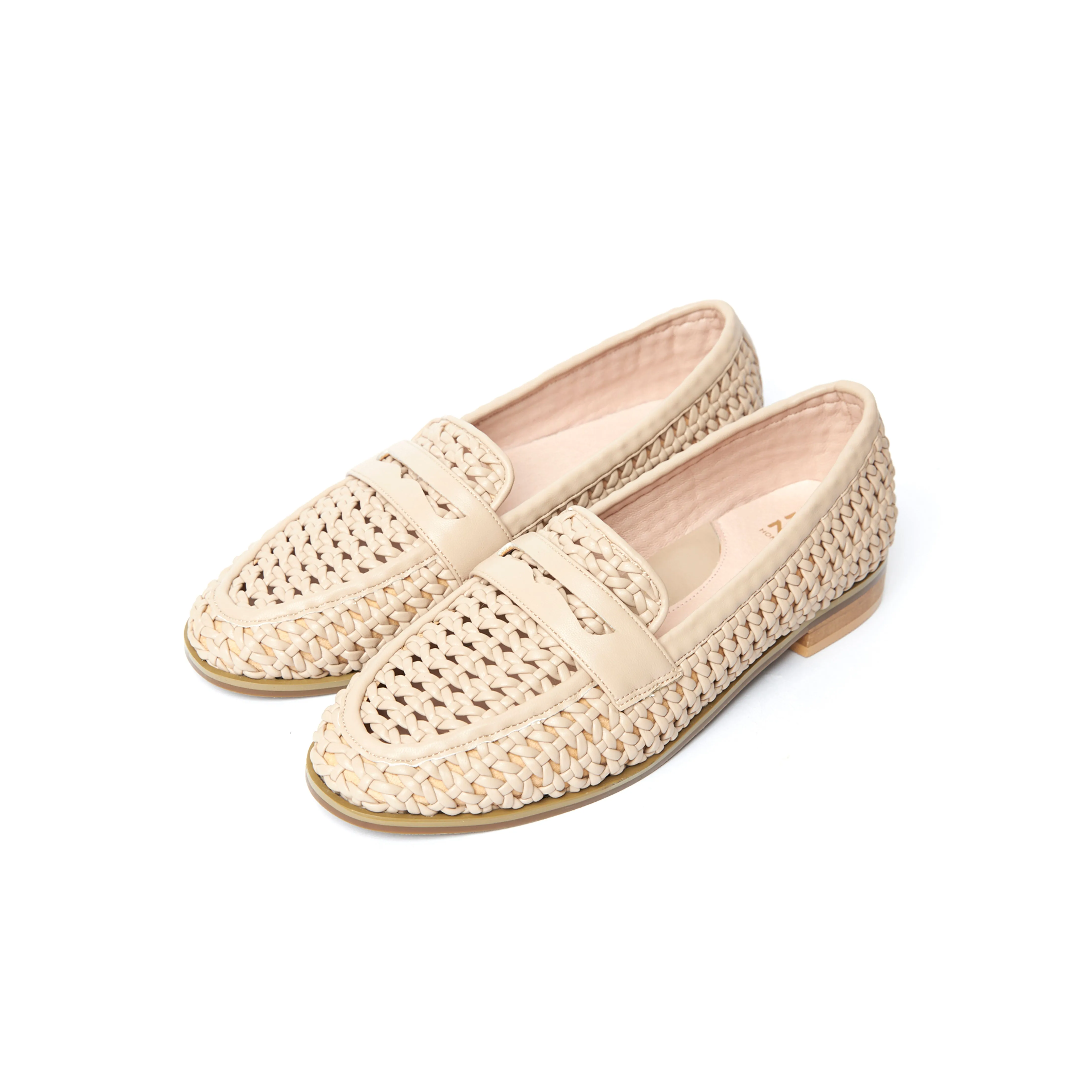 Katie Linen Loafers - Nude ( BEIN )