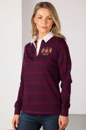 Ladies Striped Rugby Shirt - Ruby II