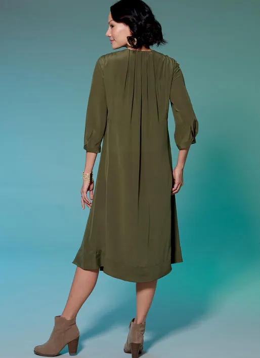 M7650 Misses' V-Neck or Square-Neck Top, Tunic, and Dresses (size: 14-16-18-20-22)