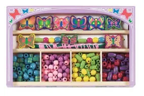 Melissa and Doug Butterfly Wooden Bead Set 545 Ages 4 