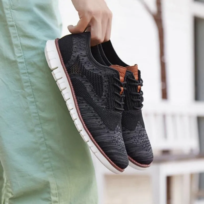 Men's Breathable Knitted Flats