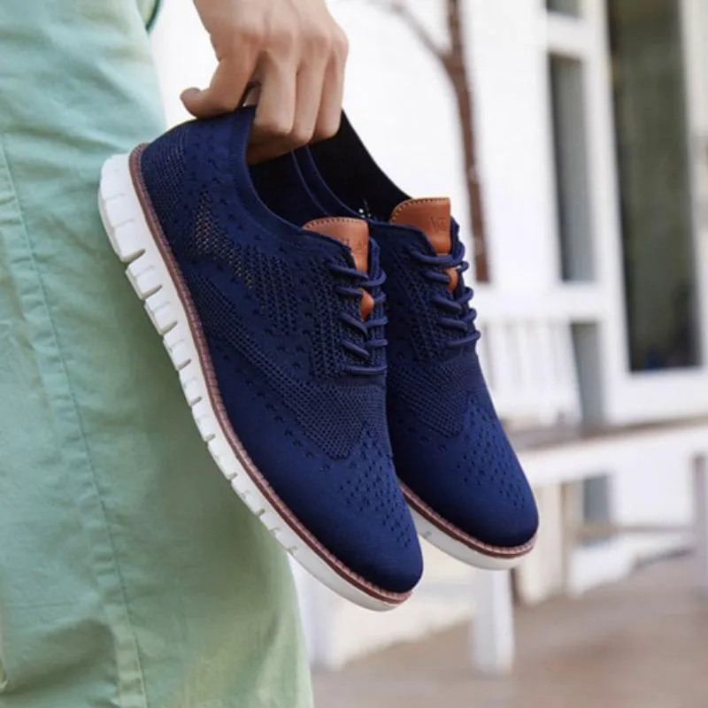 Men's Breathable Knitted Flats