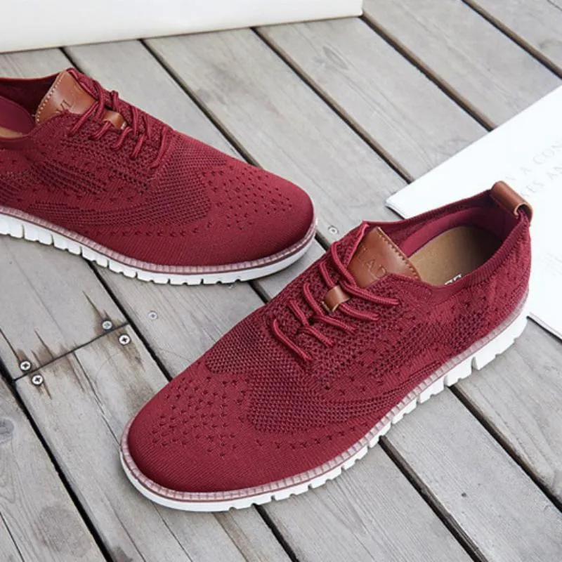 Men's Breathable Knitted Flats