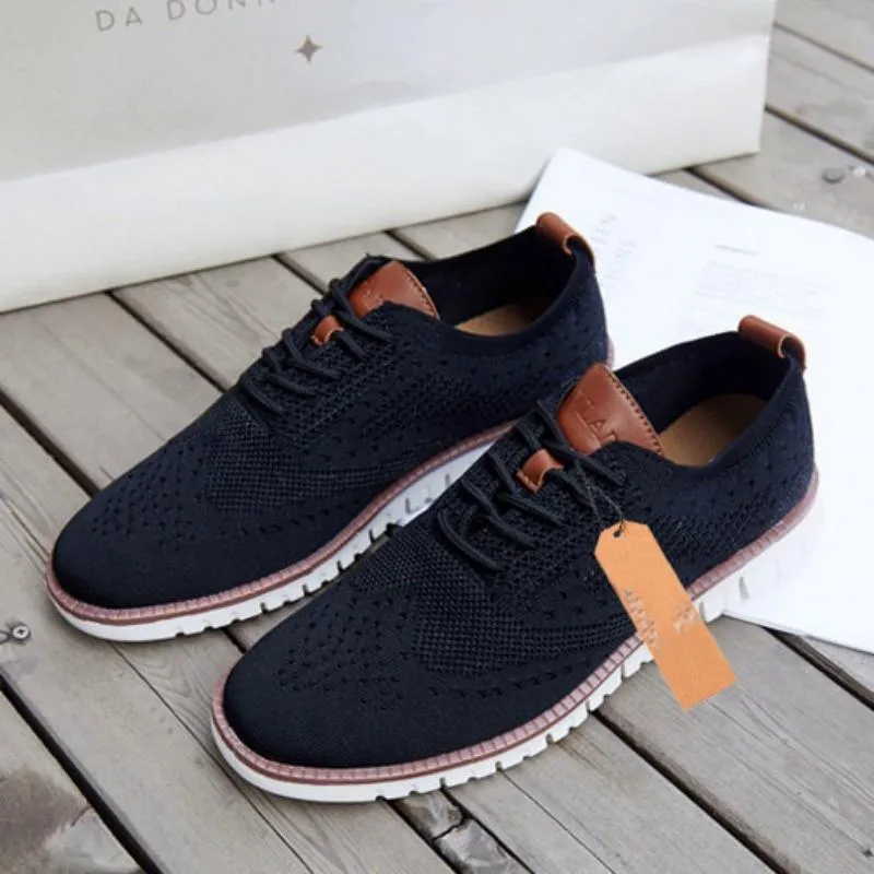 Men's Breathable Knitted Flats