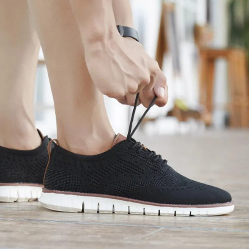 Men's Breathable Knitted Flats