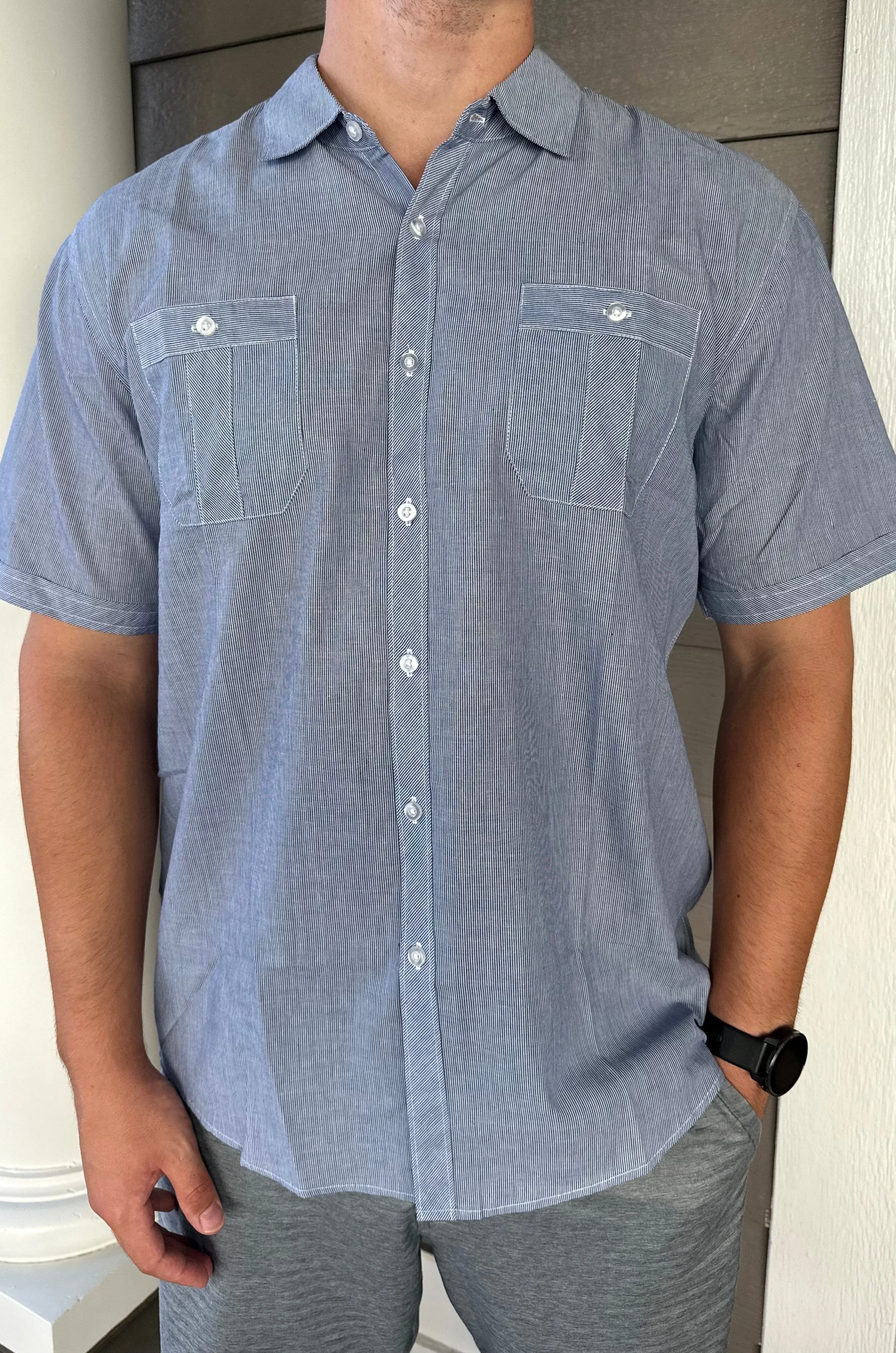 Men's Short Sleeve Button Down Shirt