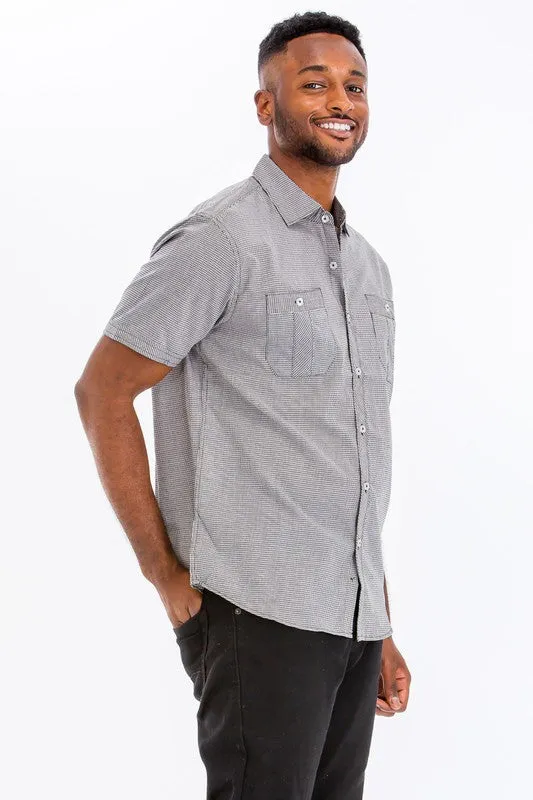 Men's Short Sleeve Button Down Shirt