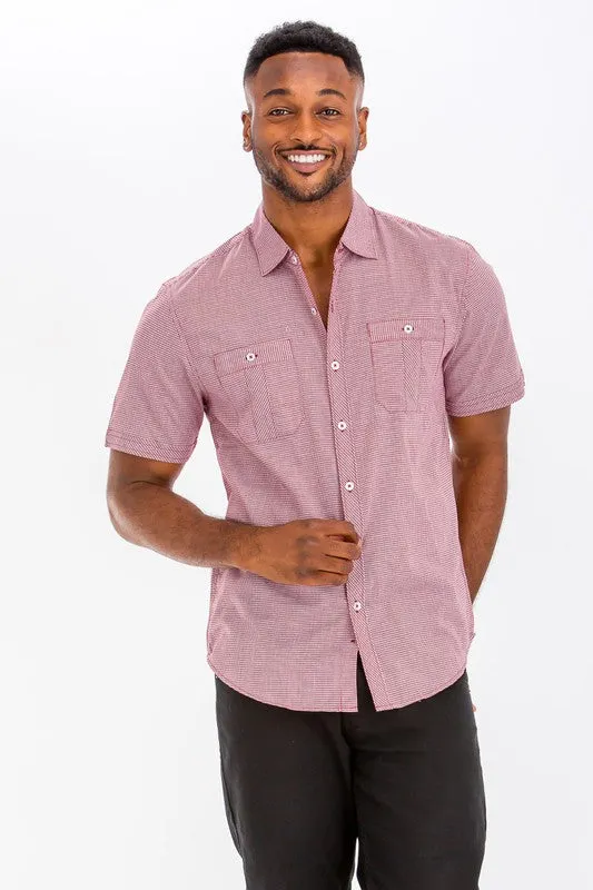 Men's Short Sleeve Button Down Shirt