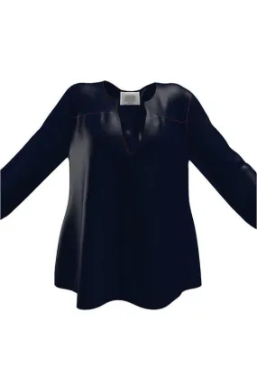 Midnight Blue Blouse