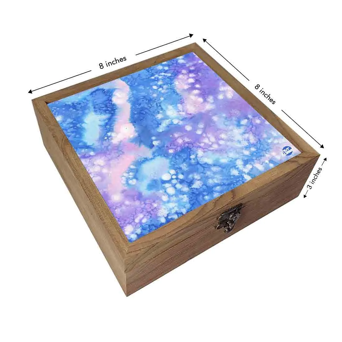 Nutcase Designer jewellery box for girls Wooden  -Arctic Space Purple Watercolor