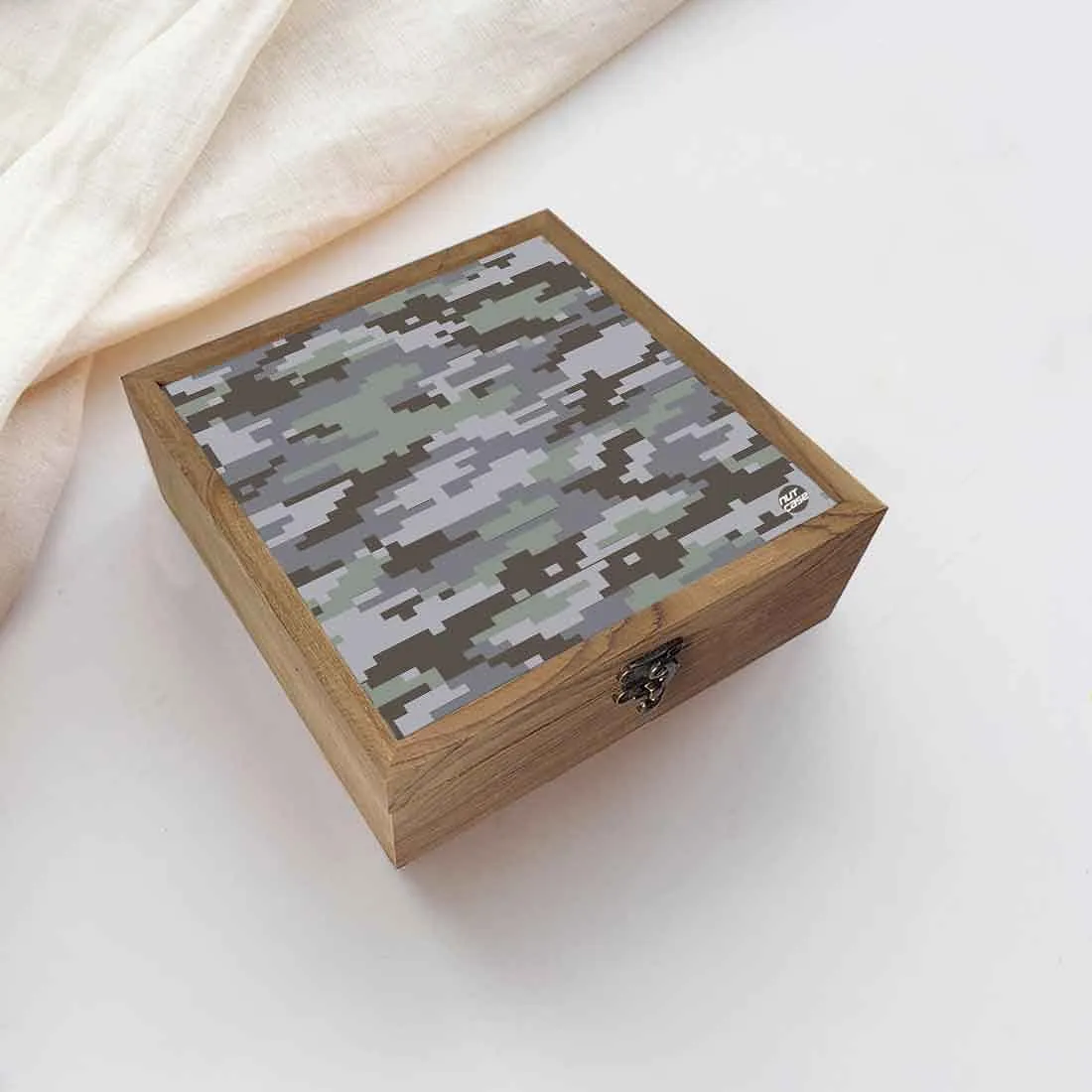 Nutcase Designer Wedding Gift for Wife Jewellery - Unique Gifts -Gray Army Camouflage