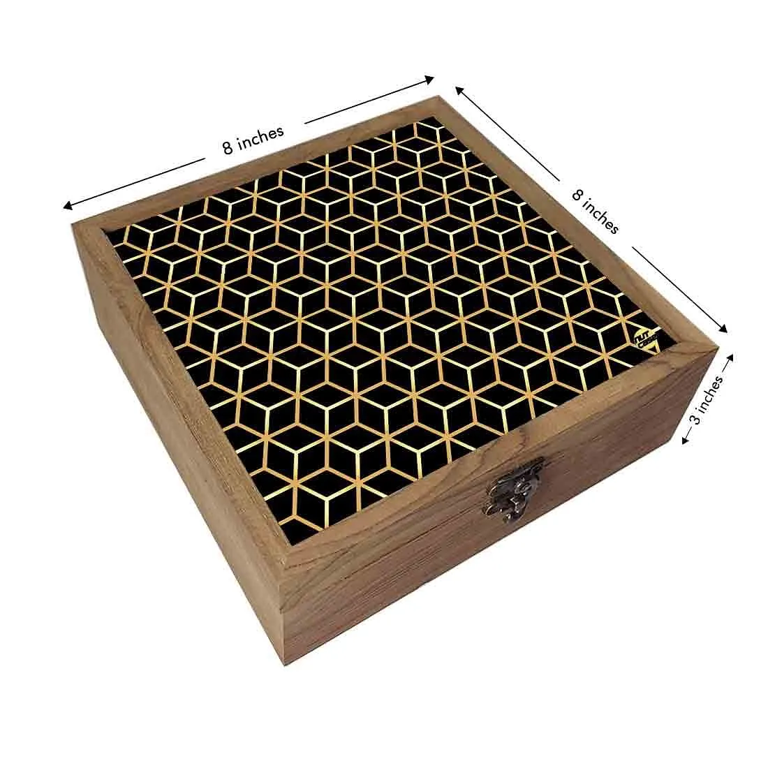 Nutcase Designer Wooden Jewellery Box Organizer  - Unique Gifts -Hexa