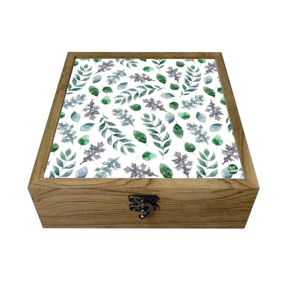 Nutcase Jewellery Box for Women Latest Design fancy - Unique Gifts -Green Leaf