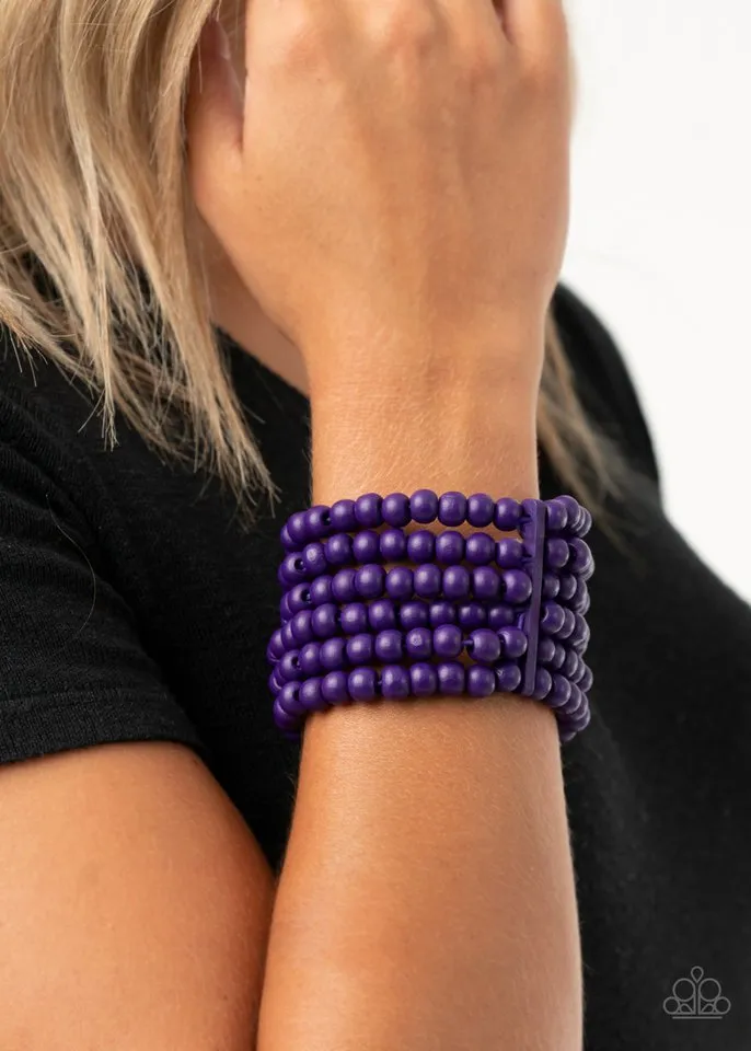 Paparazzi Bracelet ~ Diving in Maldives - Purple