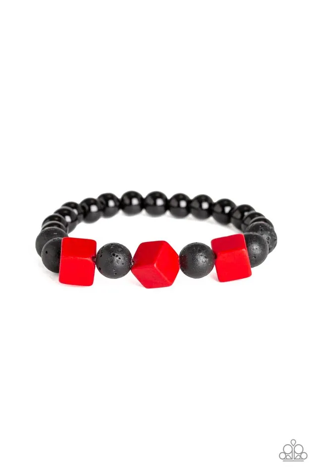 Paparazzi Bracelet ~ Purpose - Red