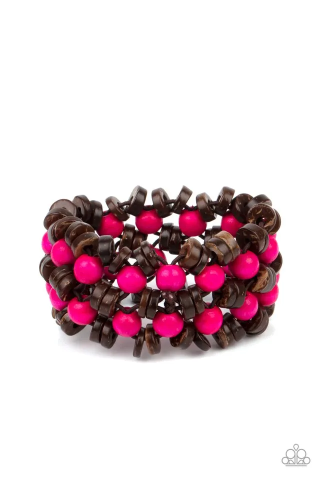 Paparazzi Bracelet ~ Tahiti Tourist - Pink