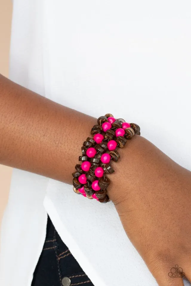 Paparazzi Bracelet ~ Tahiti Tourist - Pink