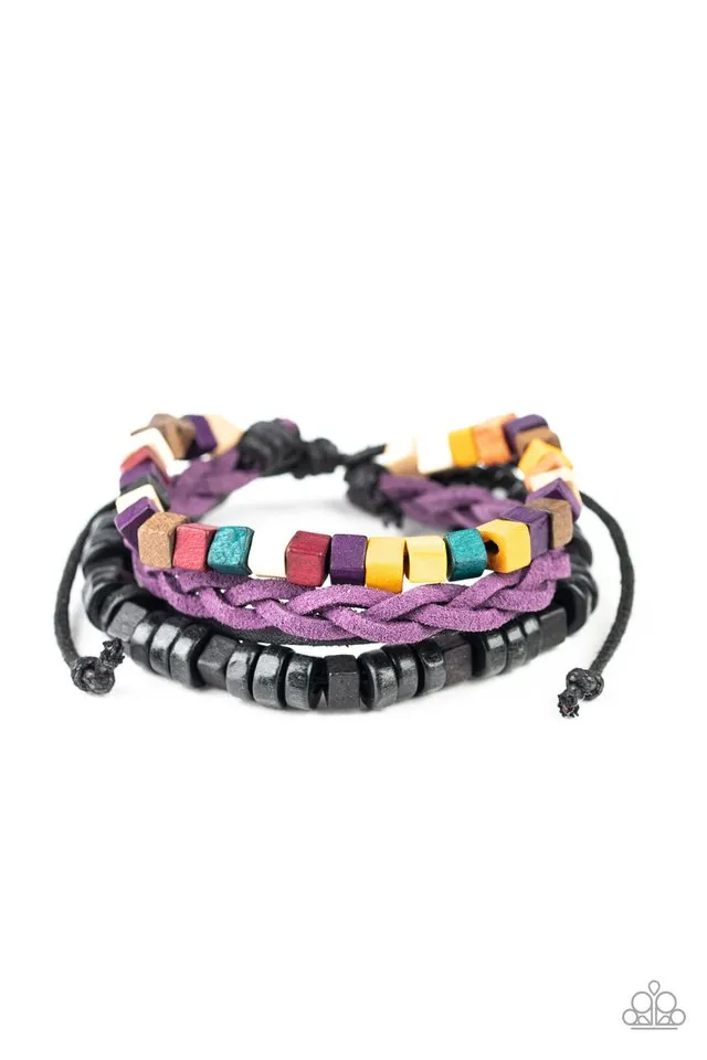 Paparazzi Bracelet ~ Technicolor Timberland - Multi