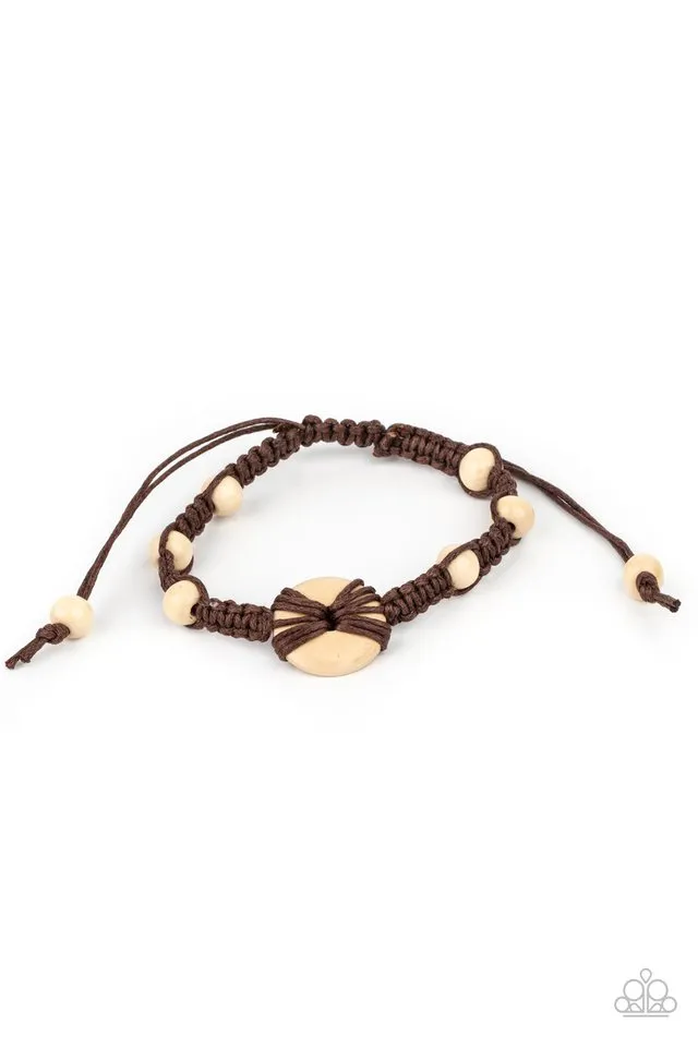 Paparazzi Bracelet ~ The Road KNOT Taken - Brown