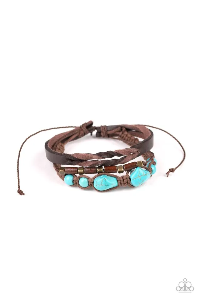 Paparazzi Bracelet ~ Trail Magic - Blue