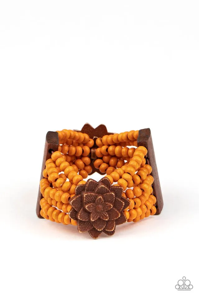 Paparazzi Bracelet ~ Tropical Sanctuary - Orange