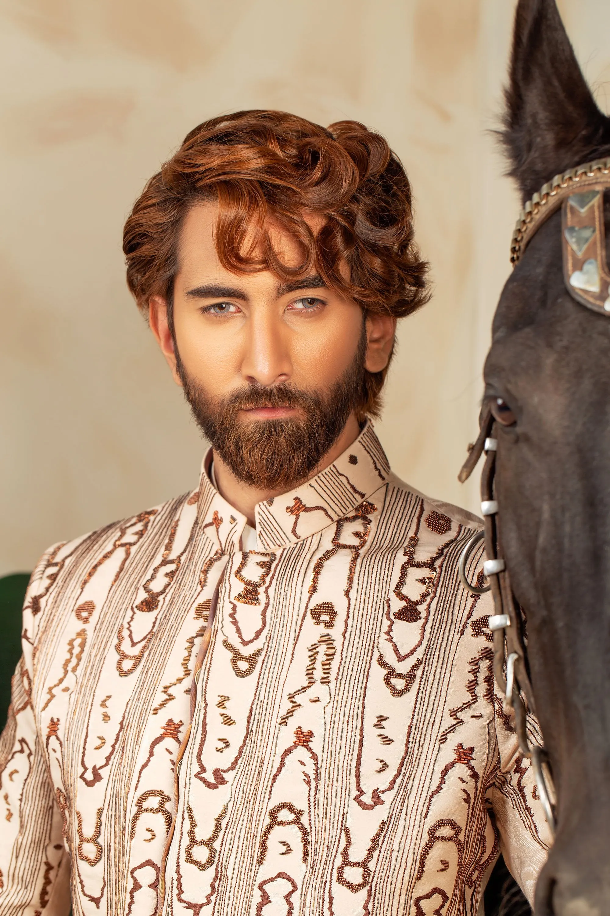 Rose Gold Prodigious Sherwani