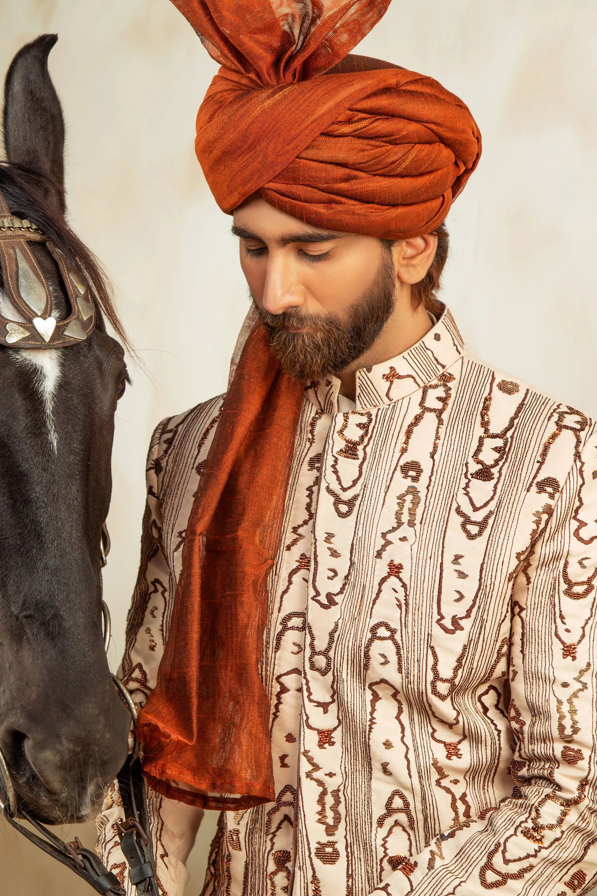 Rose Gold Prodigious Sherwani