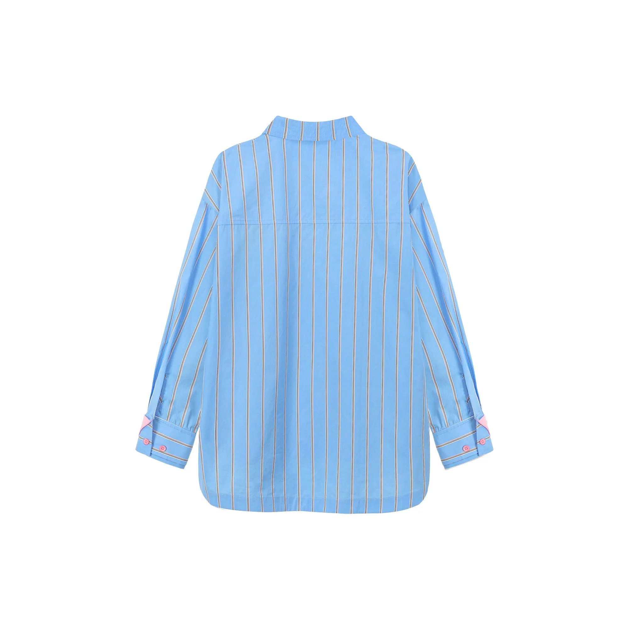 Striped Loose Fit Long Sleeve Shirt