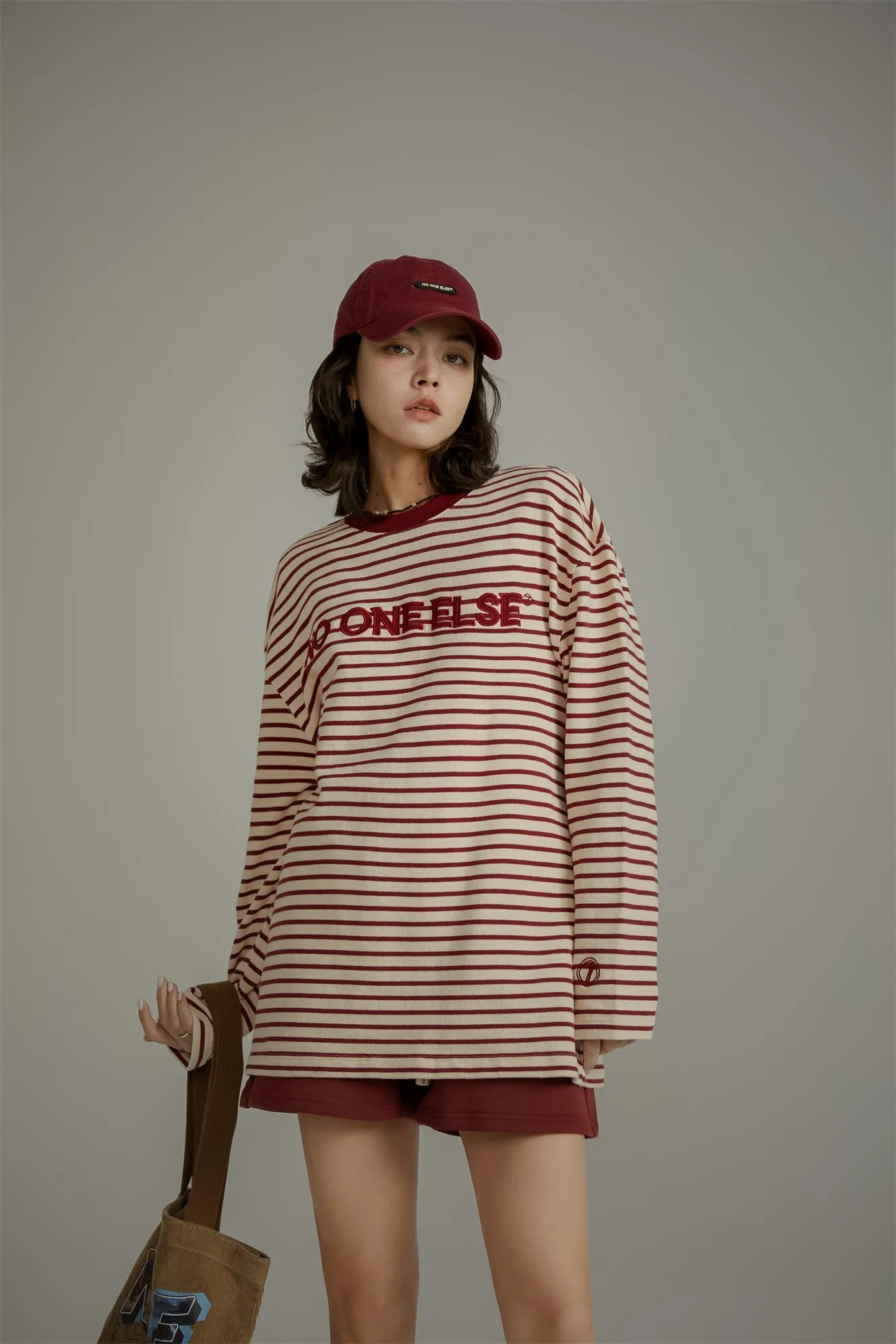 Striped Loose Fit Long Sleeves Top