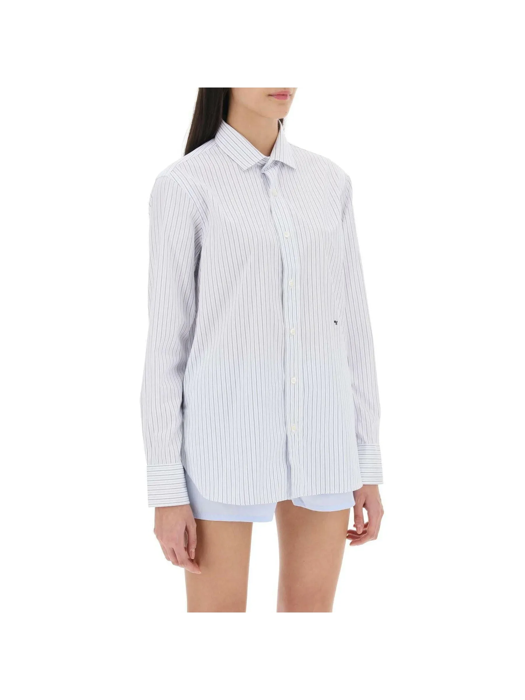 Striped Poplin Top