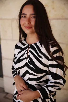 Zebra Print Blouse